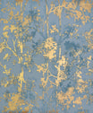 NW3581 Modern Metals Shimmering Foliage Wallpaper - Blue/Gold – US Wall ...