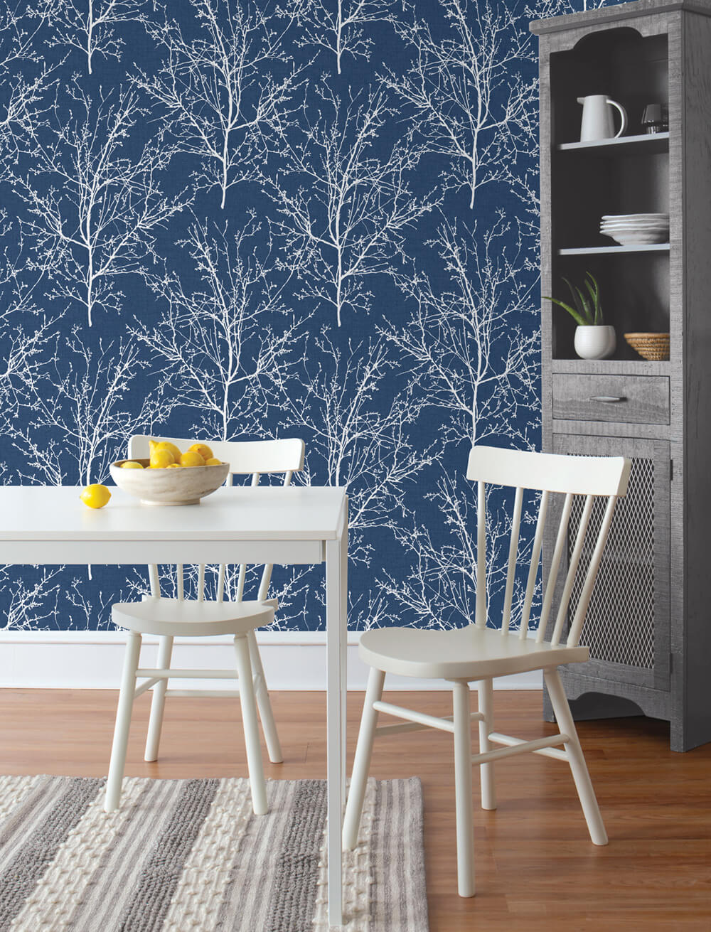 NextWall Tree Branches Peel & Stick Wallpaper - Blue
