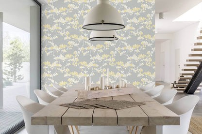 NextWall Cyprus Blossom Peel & Stick Wallpaper - Yellow