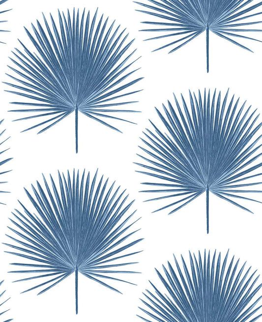NextWall Palmetto Palm Peel & Stick Wallpaper - Blue