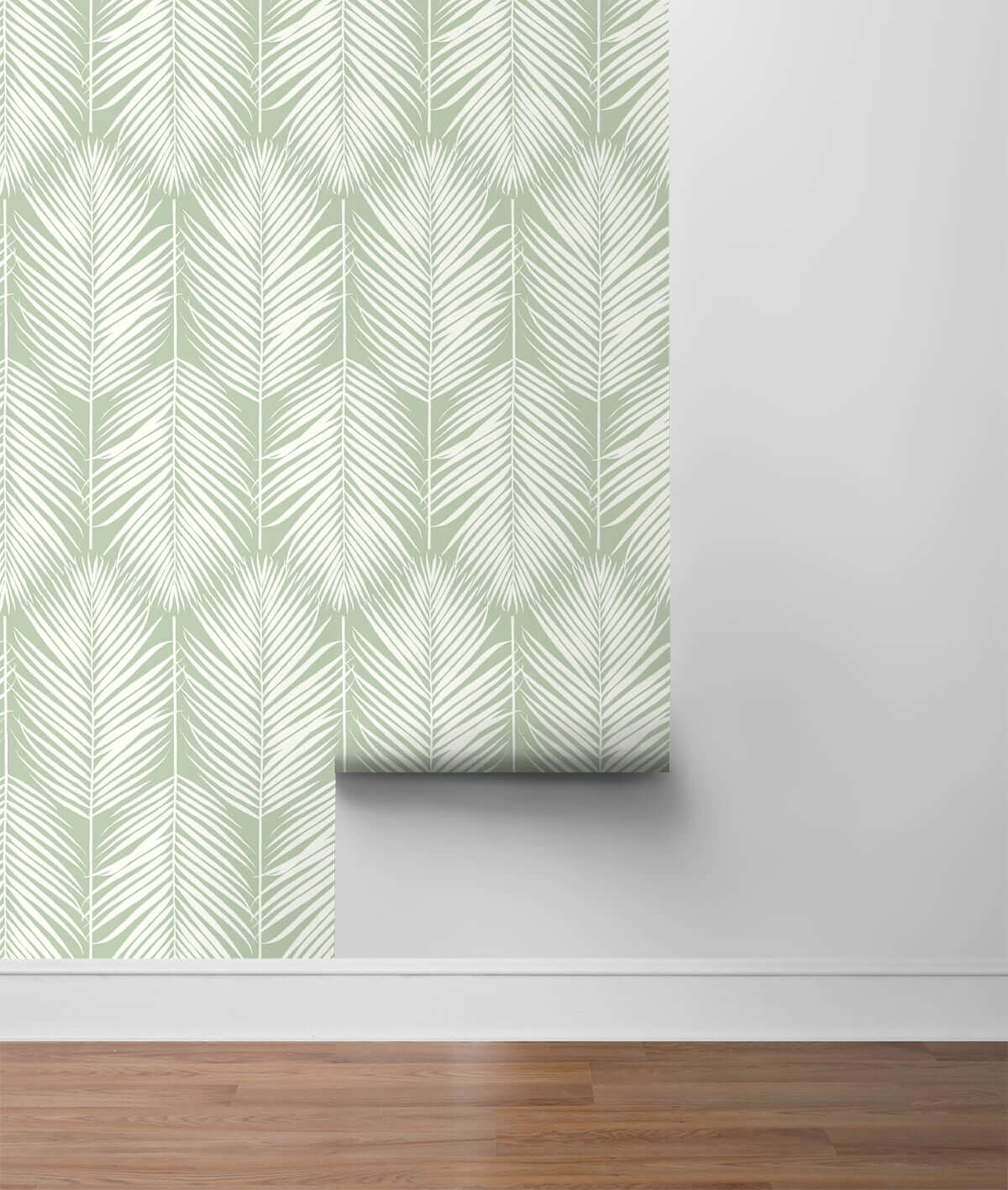 NextWall Palm Silhouette Peel & Stick Wallpaper - Green