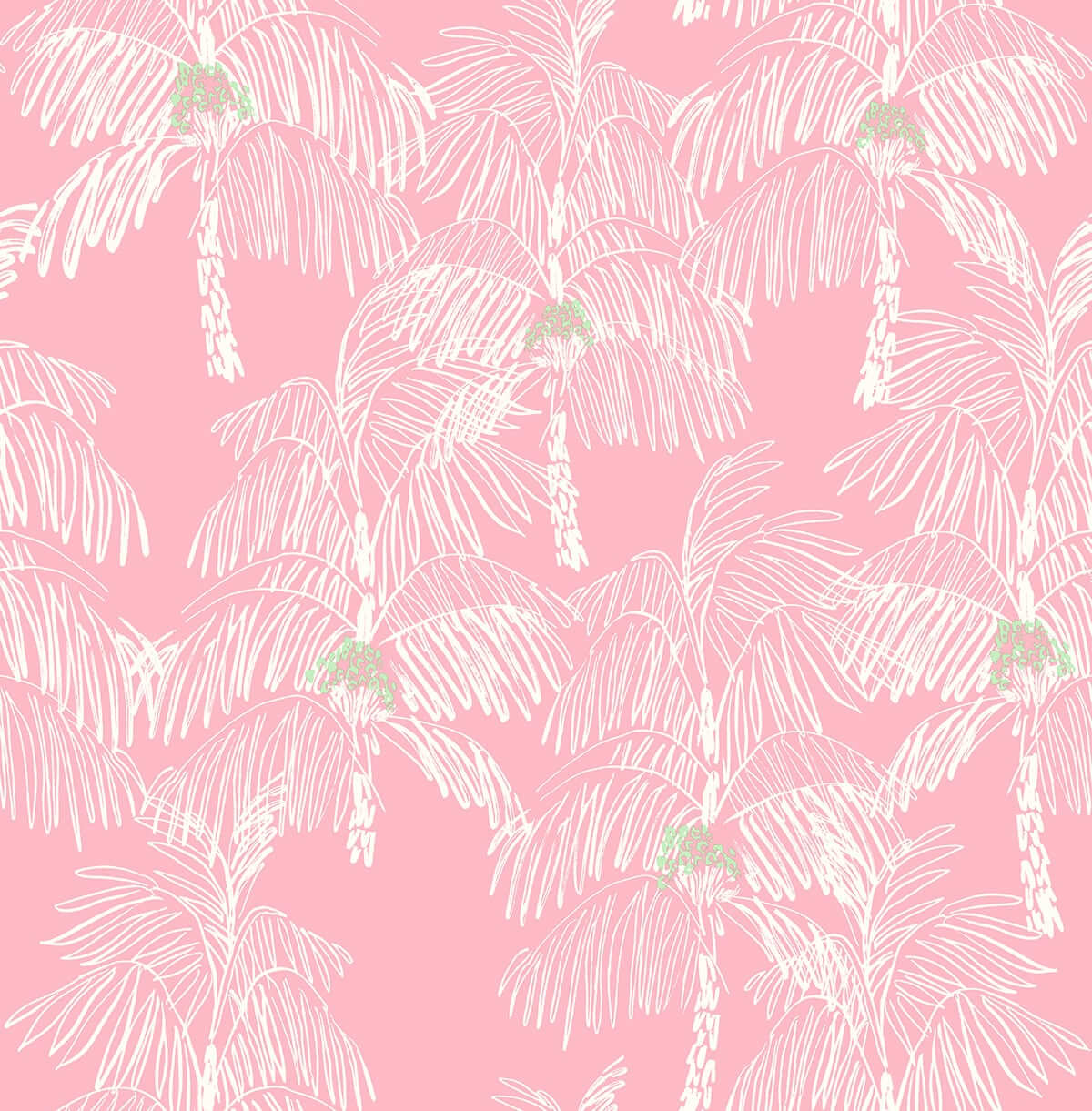 Origin Murals Tropical Palm Trees Pink Wall Mural  35 x 28m   Wickescouk
