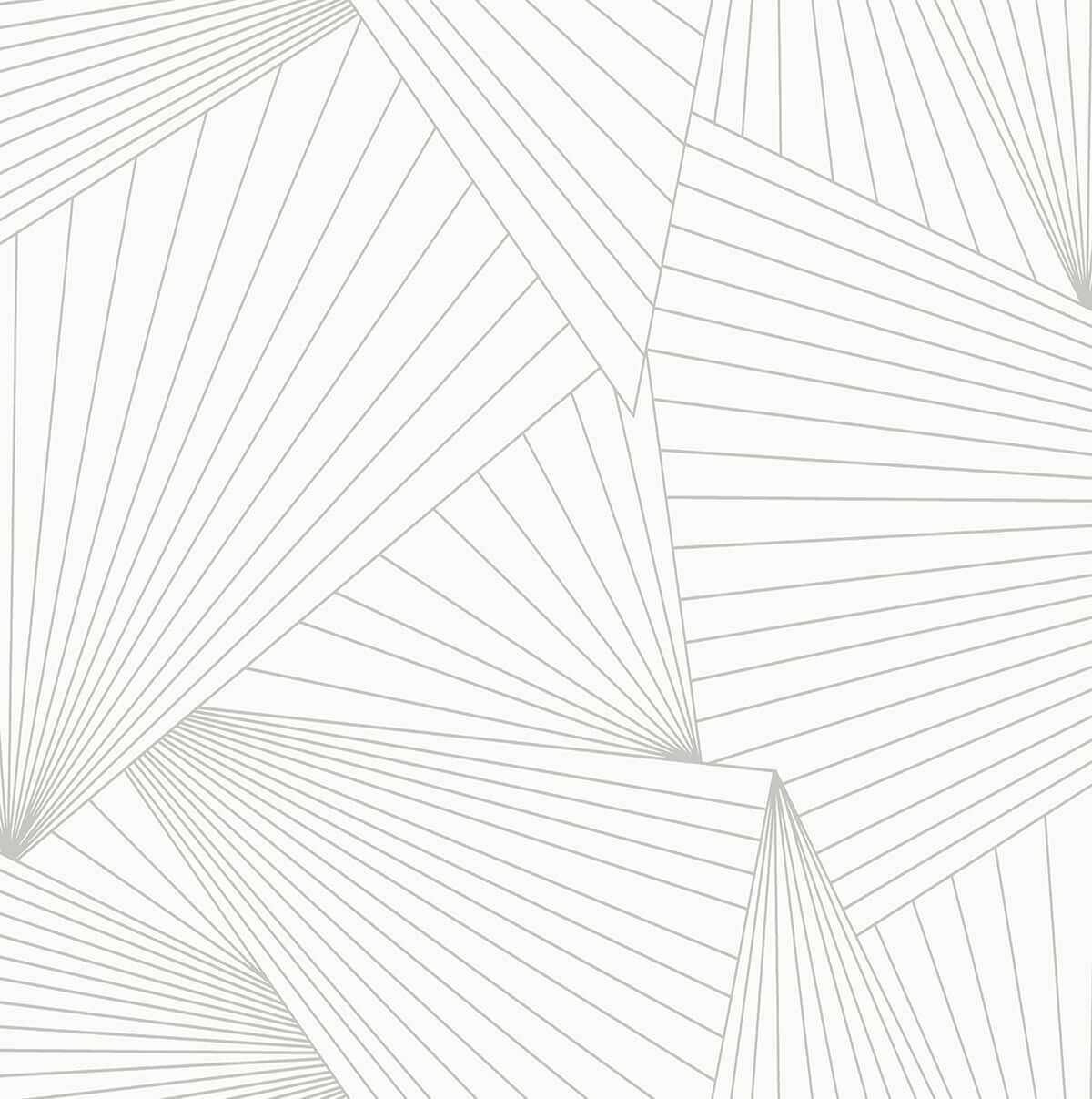 NextWall Ray Geo Peel & Stick Wallpaper - White