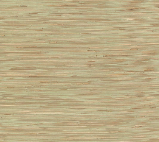 Grasscloth Resource Library River Grass Wallpaper - Tan & Light Green