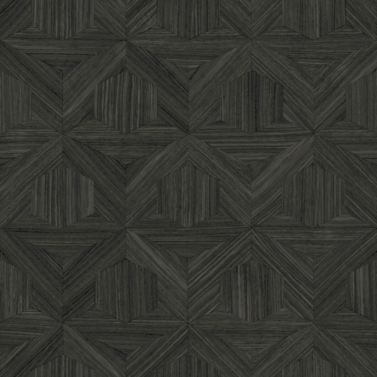 Magnolia Home Parquet Wallpaper - Black