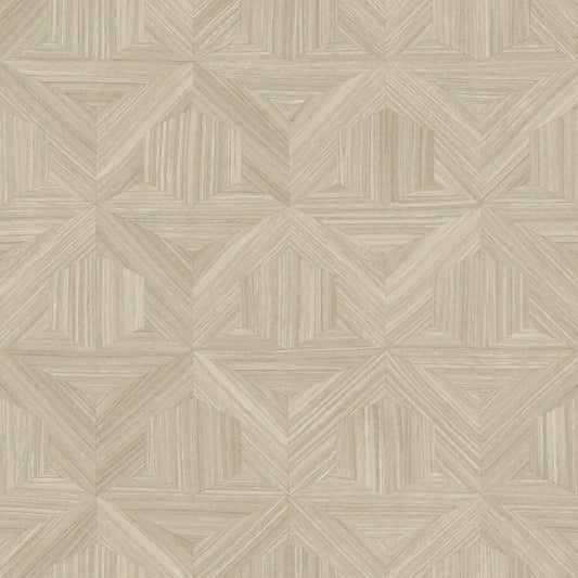 Magnolia Home Open Sheet Parquet Wallpaper - Beige