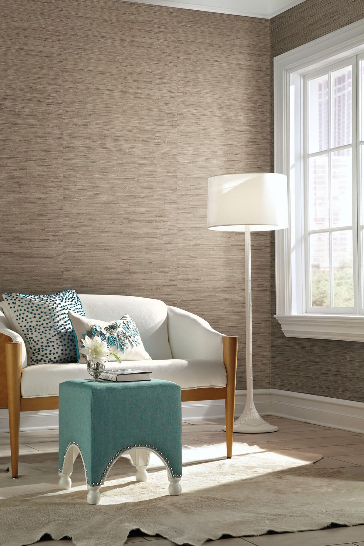 Grasscloth Wallpaper Living Room