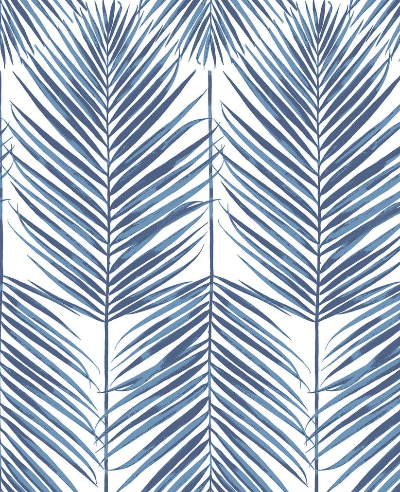 PR10702 Seabrook Paradise Palm Wallpaper - Coastal Blue – US Wall Decor