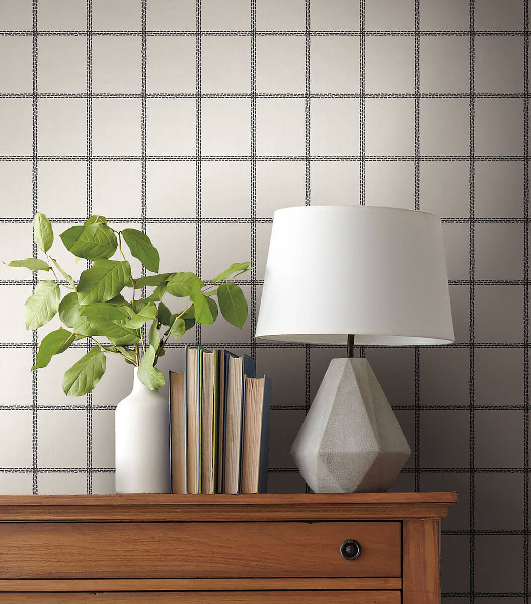 PSW1023RL Magnolia Home Sunday Best Peel & Stick Wallpaper - Black