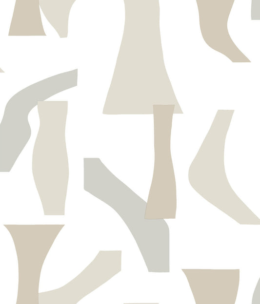 Modernist Geometric Peel & Stick Wallpaper - Neutrals