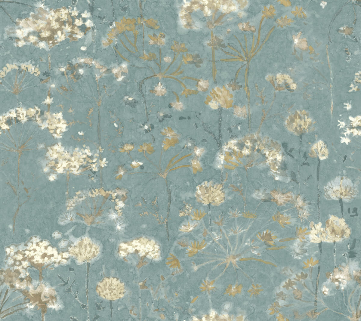 Simply Candice Botanical Fantasy Peel & Stick Wallpaper - Blue & Beige