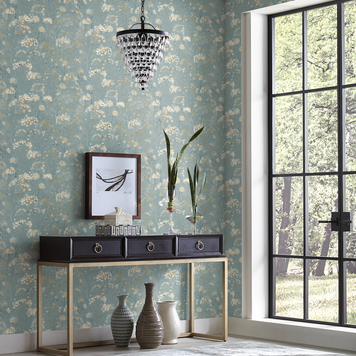 Peaceful Plumes Wallpapers from Candice Olson Botanical Dreams Collection   The Savvy Decorator