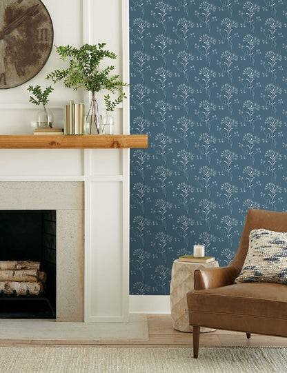 Magnolia Home Wildflower Peel & Stick Wallpaper - Blue
