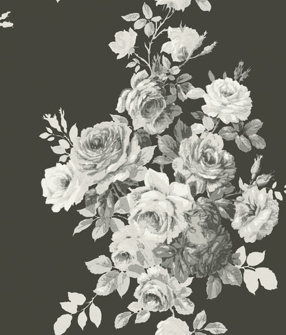 Magnolia Home Tea Rose Peel & Stick Wallpaper - Black