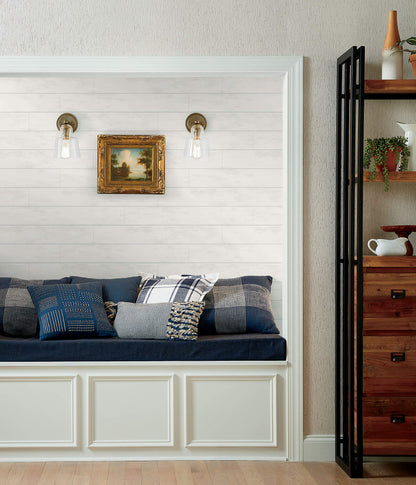 Magnolia Home Shiplap Peel & Stick Wallpaper - White
