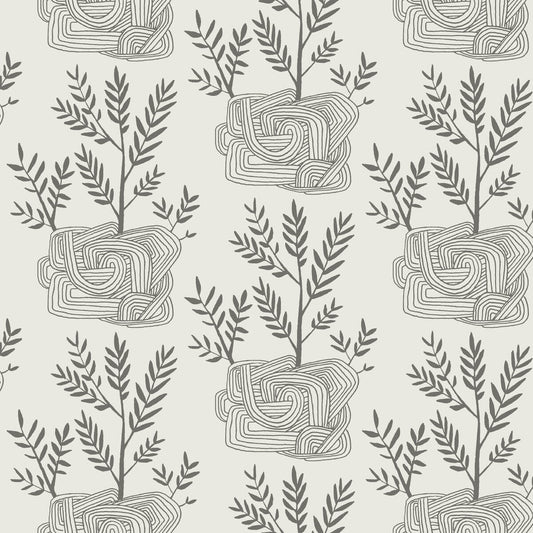 Seedlings Peel & Stick Wallpaper - Gray