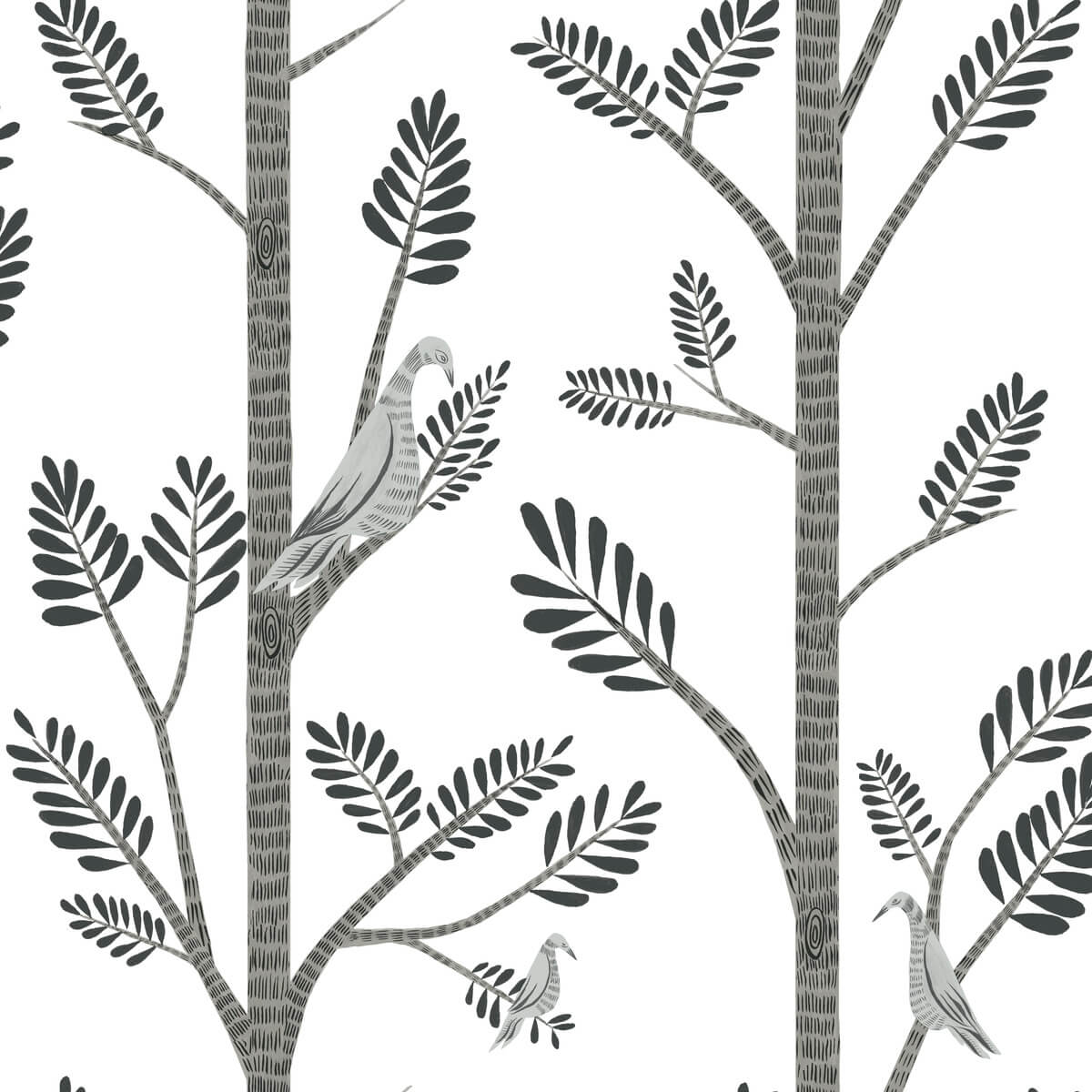 Risky Business Aviary Branch Peel & Stick Wallpaper - SAMPLE