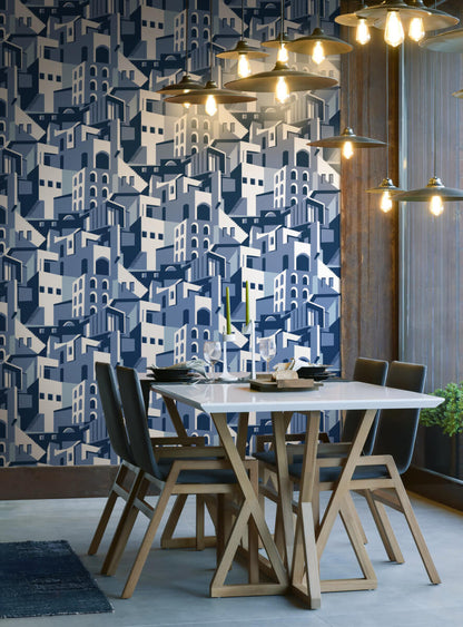 Arch Architectural Peel & Stick Wallpaper - Blue