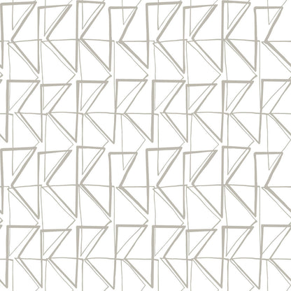 Love Triangles Peel & Stick Wallpaper - Metallic Glint