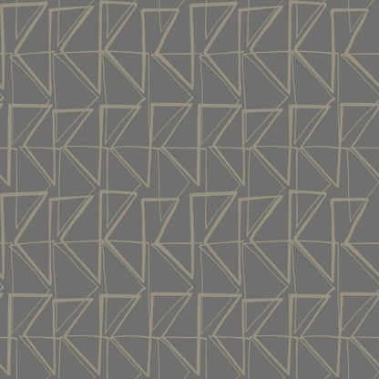 Love Triangles Peel & Stick Wallpaper - Gray & Glint