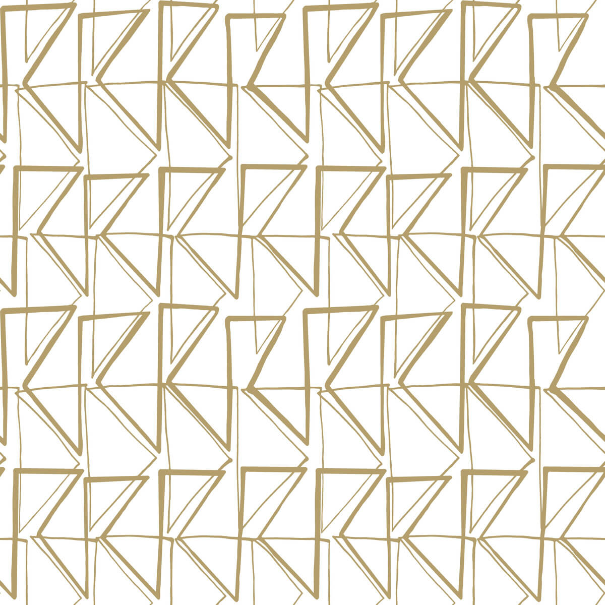 Love Triangles Peel & Stick Wallpaper - Gold