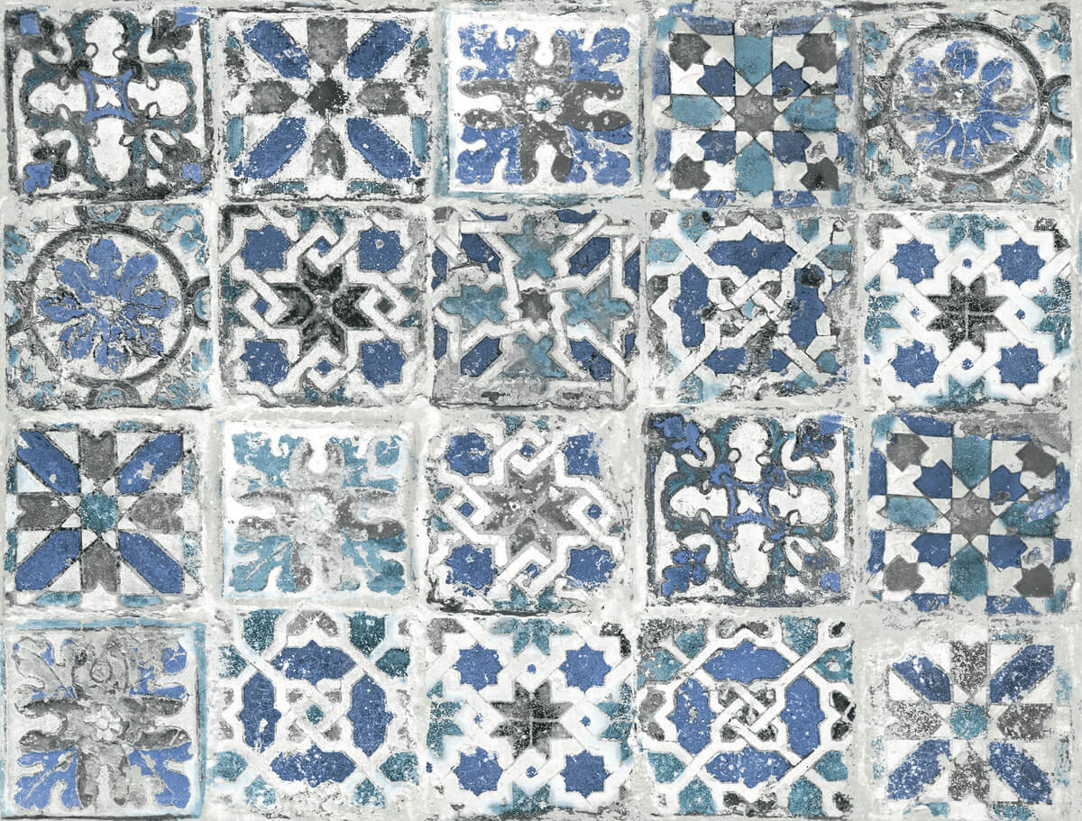 Encaustic Tile Peel & Stick Wallpaper - SAMPLE