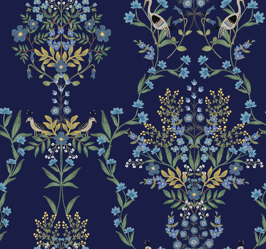 Rifle Paper Co. Luxembourg Peel & Stick Wallpaper - Blue