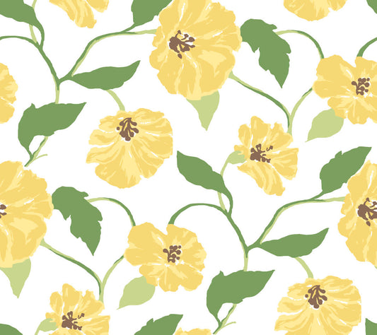 Madcap Cottage Jungle Garden Peel & Stick Wallpaper - Yellow