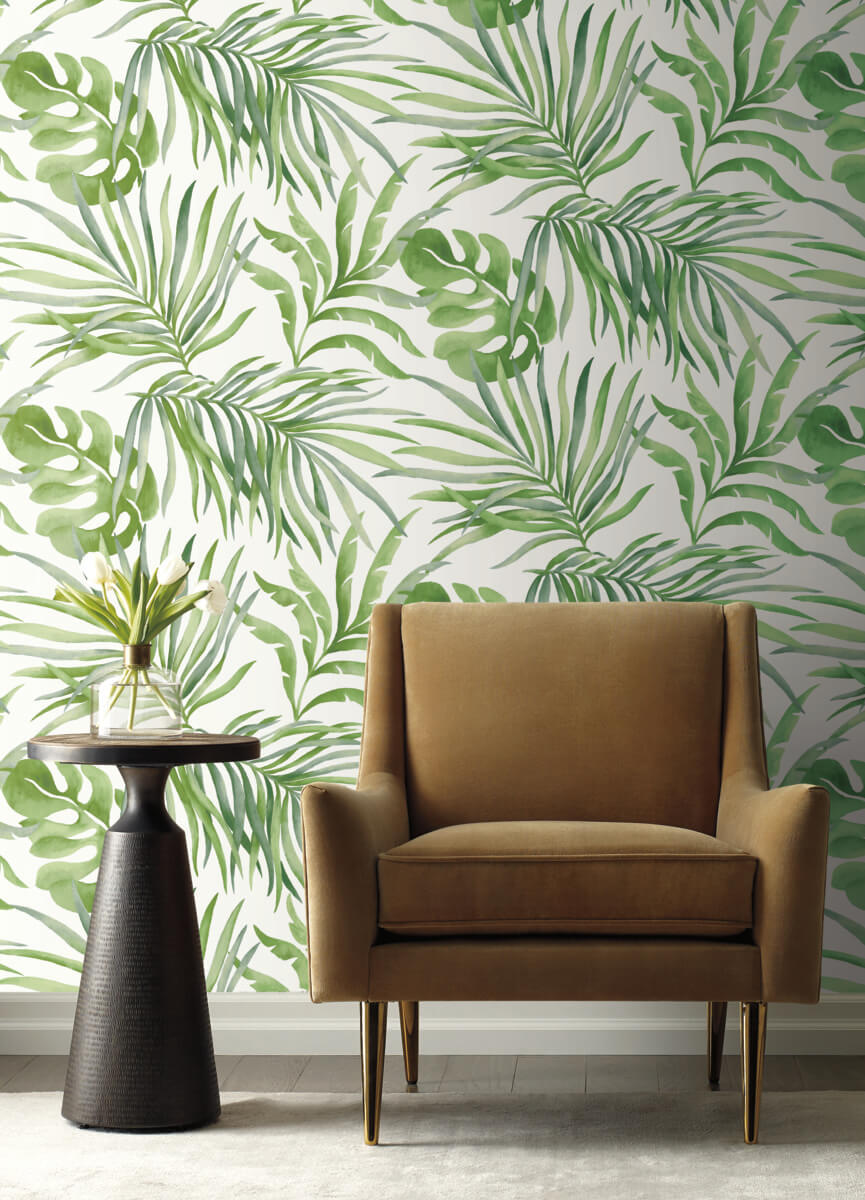 Simply Candice Olson Paradise Palm Peel & Stick Wallpaper - Green