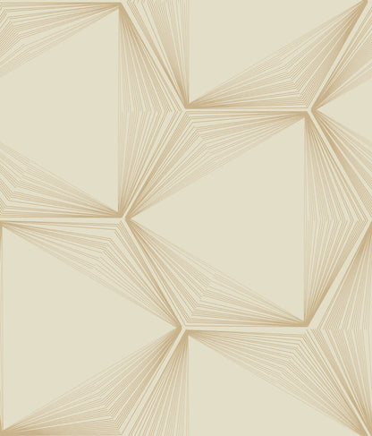 Simply Candice Olson Honeycomb Peel & Stick Wallpaper - Sand & Gold