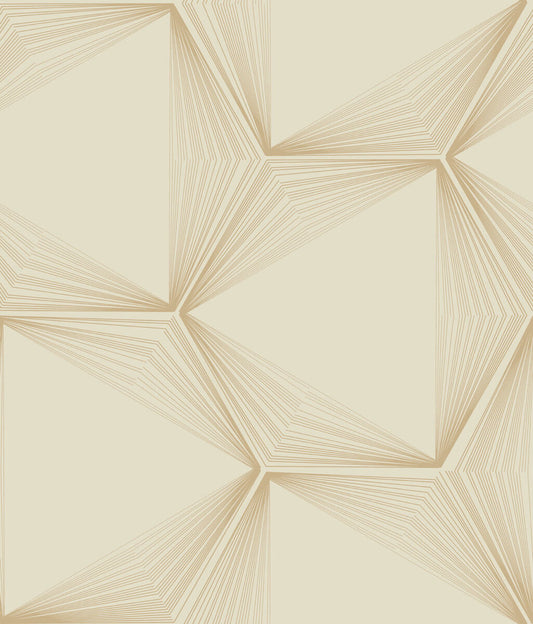Simply Candice Honeycomb Peel & Stick Wallpaper - Sand & Gold
