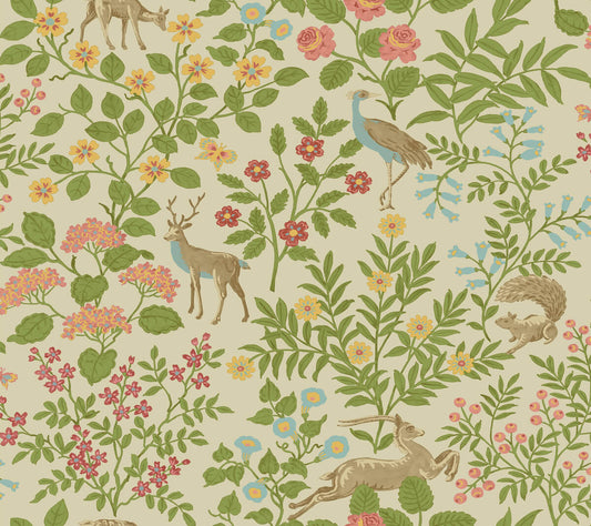 Erin & Ben Co. Woodland Floral Peel & Stick Wallpaper - Linen
