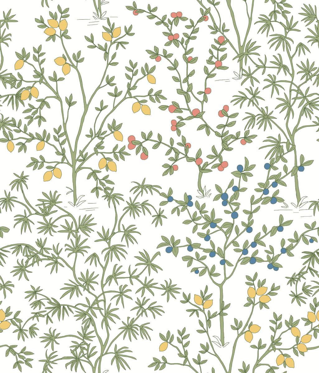 Erin & Ben Co. Lemon Grove Peel & Stick Wallpaper - White