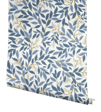 Rifle Paper Co. Willowberry Peel & Stick Wallpaper - Blue & White