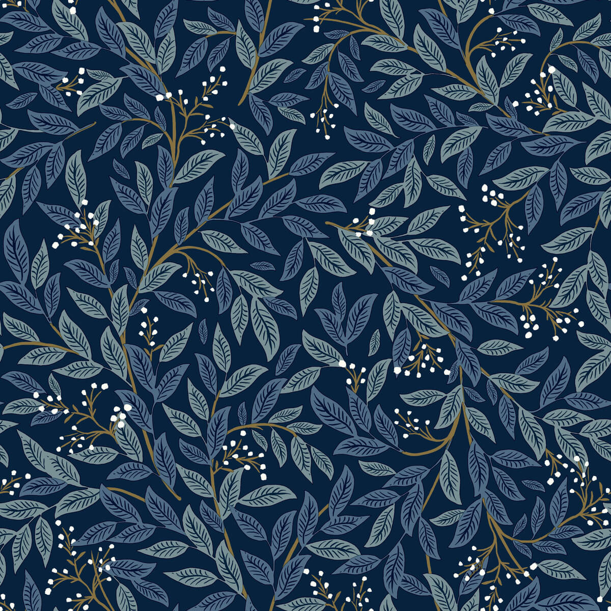 Rifle Paper Co. Willowberry Peel & Stick Wallpaper - Navy Blue