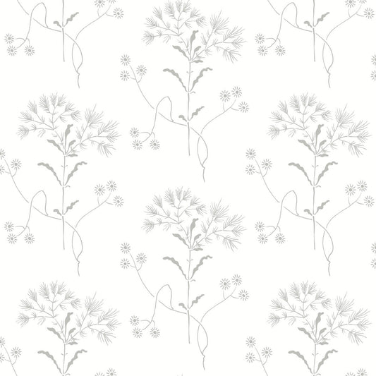 Magnolia Home Wildflower Peel & Stick Wallpaper - Grey
