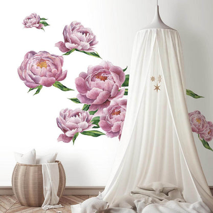 Peony Pink Peel and Stick Wall Decals