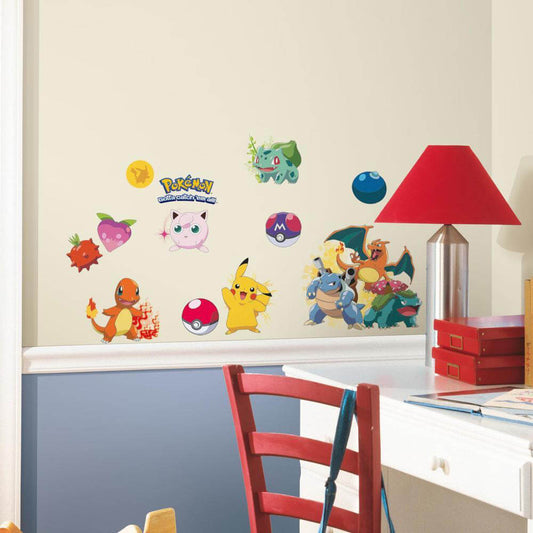 Pokemon Characters Peel & Stick Wall Decals
