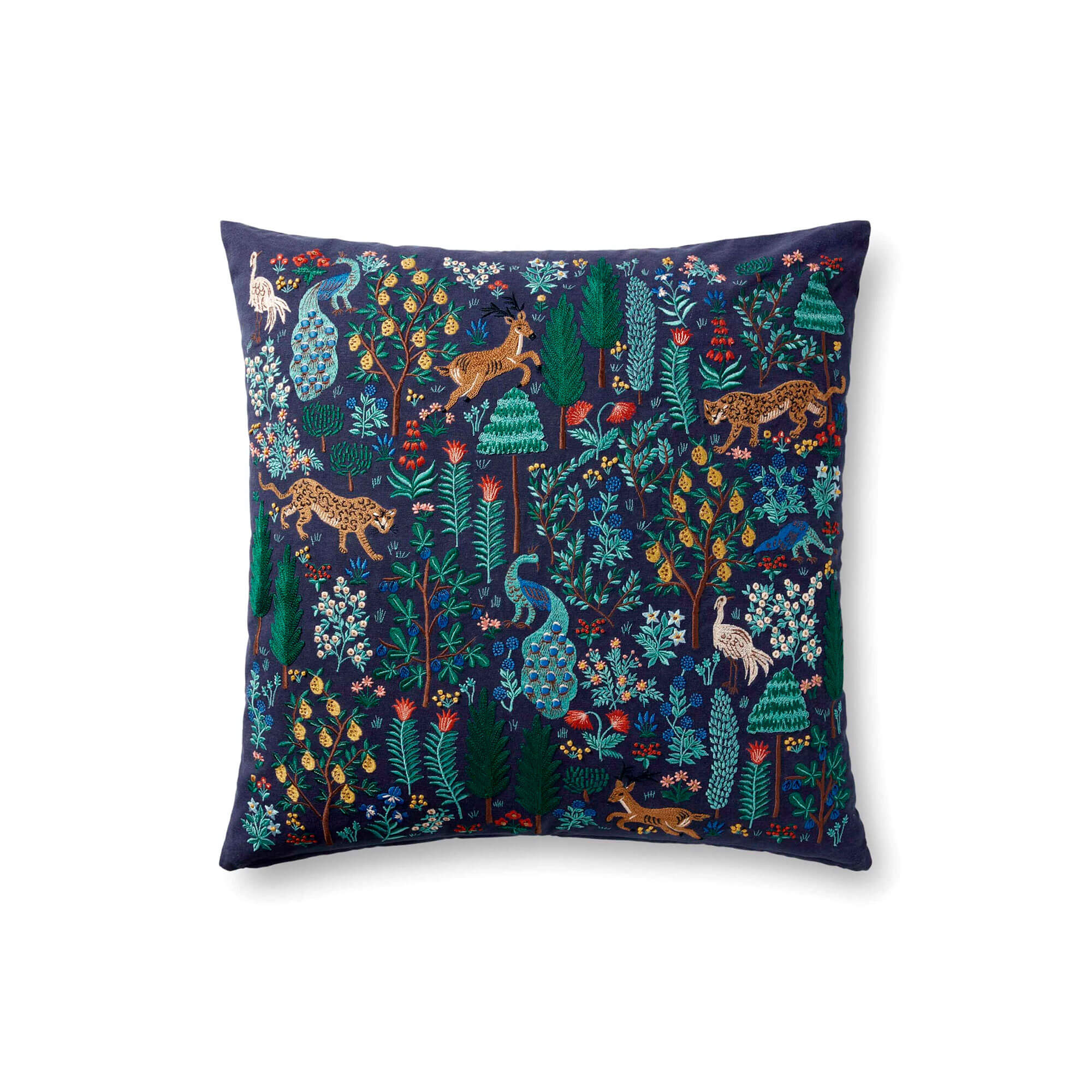 Rifle Paper Co. x Loloi Menagerie Forest Pillow Navy US Wall Decor