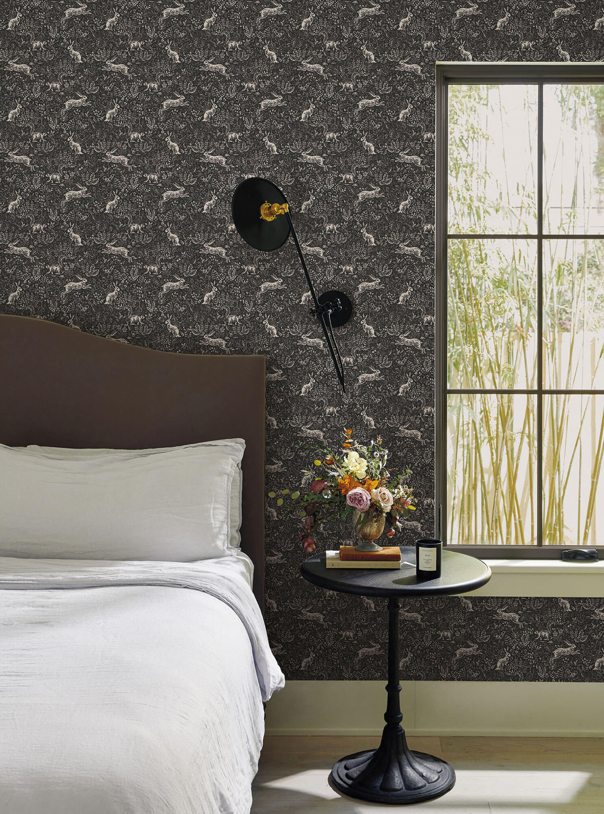 RI5105 Rifle Paper Co. Fable Wallpaper - Black & White – US Wall Decor