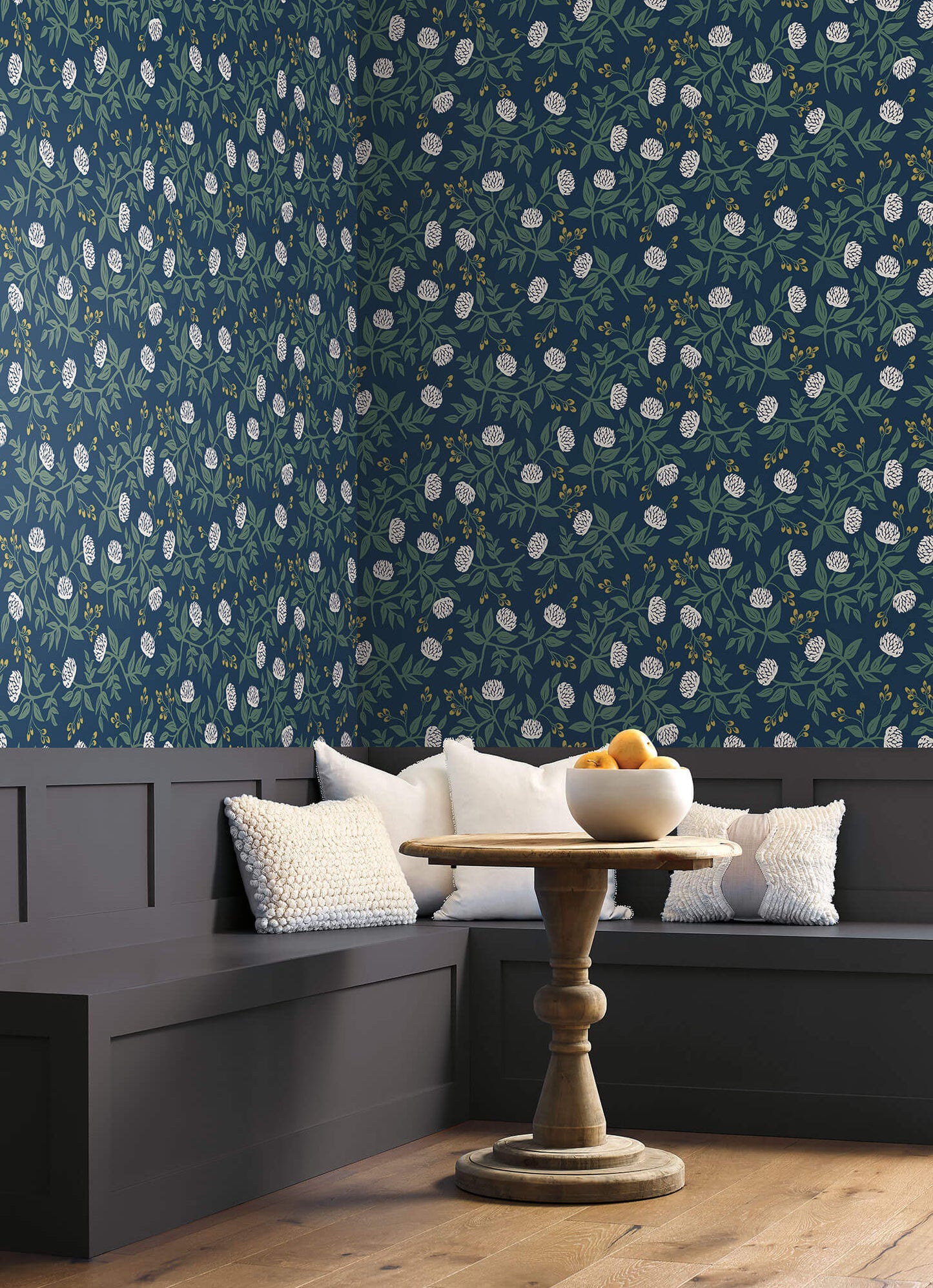 Rifle Paper Co. Peonies Wallpaper - Navy Blue