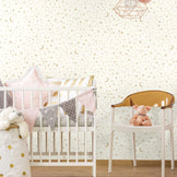 RMK10850WP Twinkle Little Star Gold Peel and Stick Wallpaper – US Wall ...
