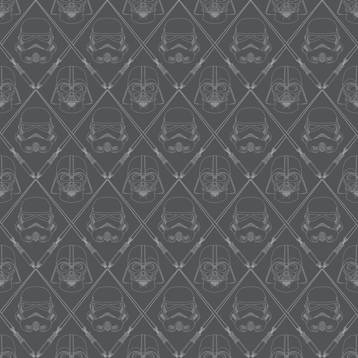 Star Wars Dark Side Peel & Stick Wallpaper - Dark Gray