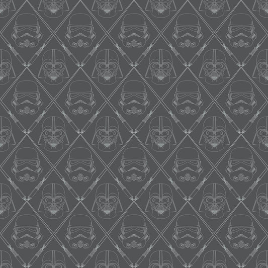 Star Wars Dark Side Peel & Stick Wallpaper - Dark Gray