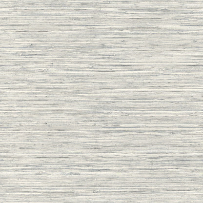 Peel & Stick Faux Grasscloth Wallpaper - Gray Blue