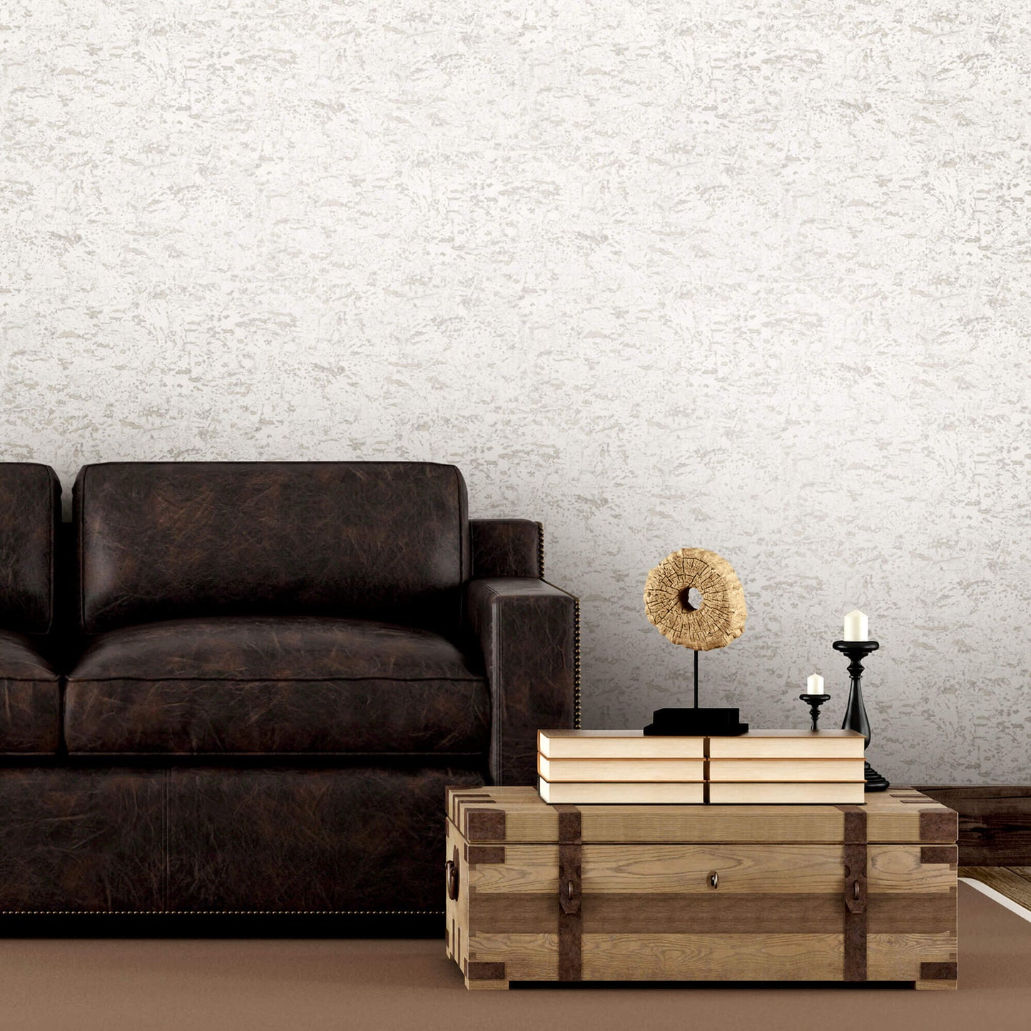Faux Cork Peel & Stick Wallpaper - White