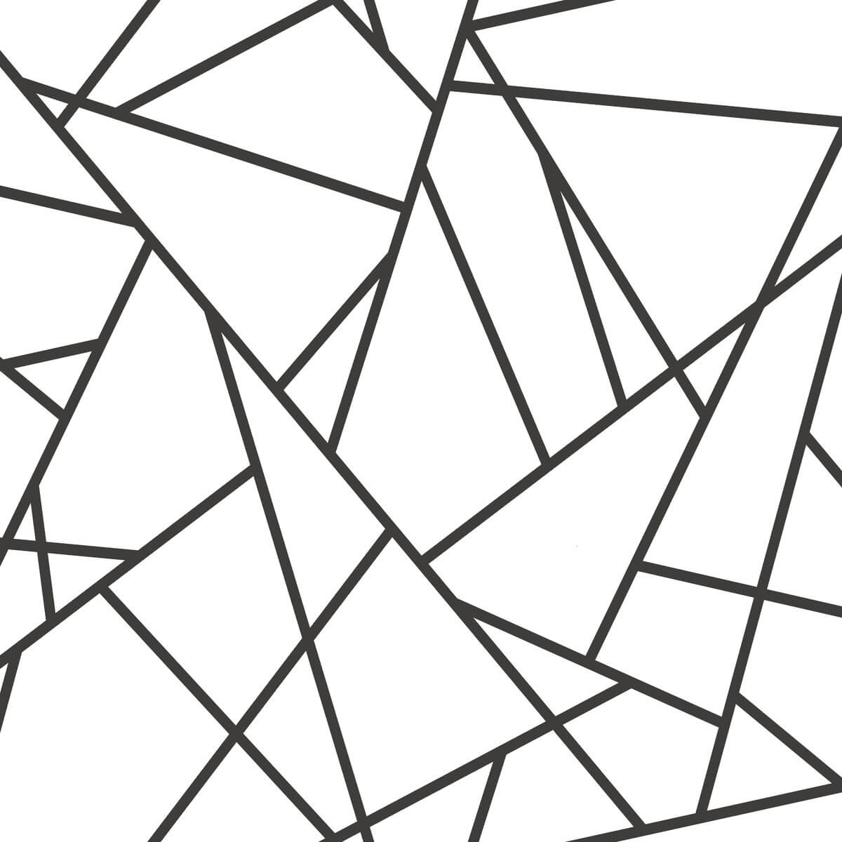 Fracture Geometric Peel and Stick Wallpaper - SAMPLE ONLY