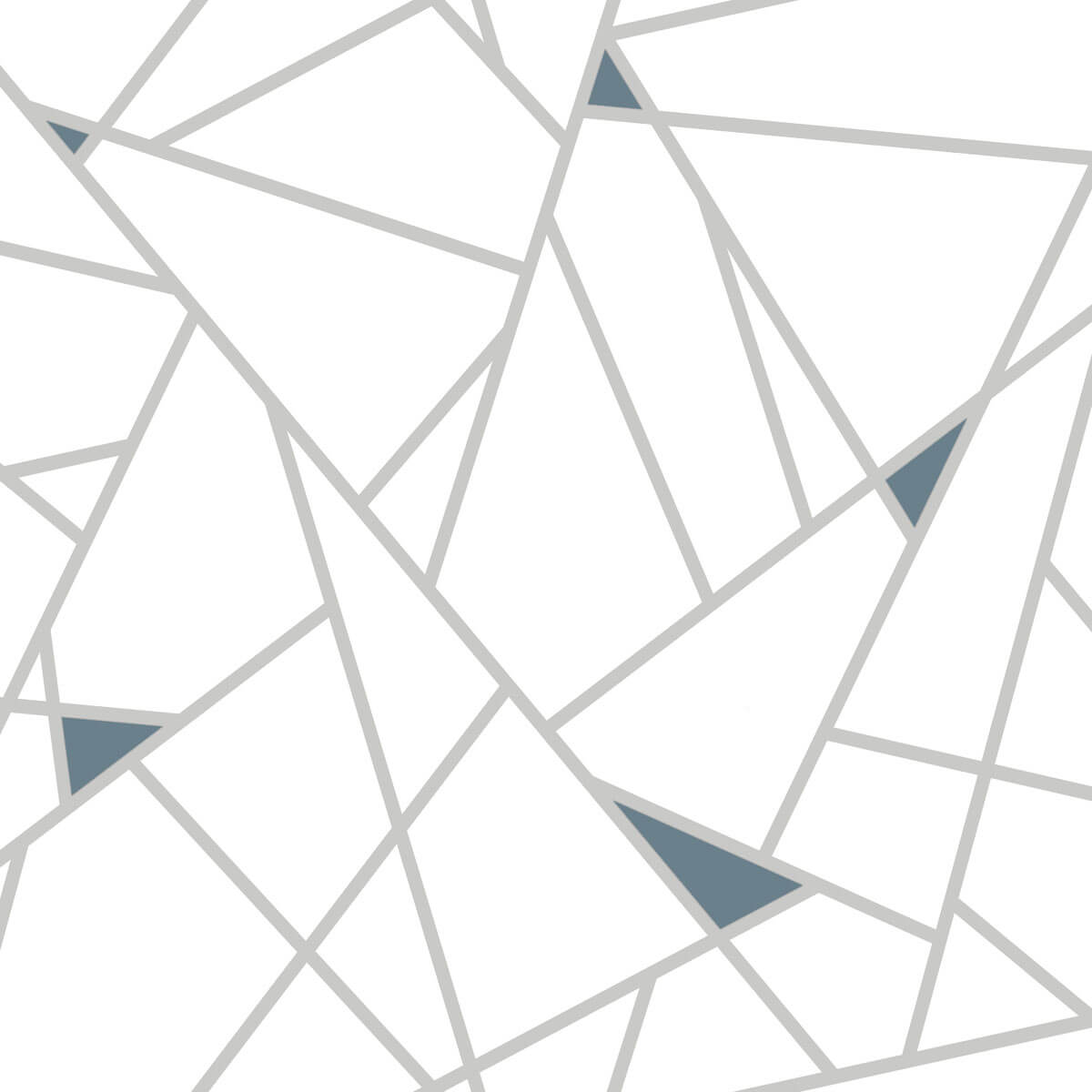 Fracture Geometric Peel & Stick Wallpaper - Gray & Blue