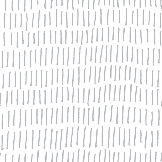 Tick Mark Stripes Peel & Stick Wallpaper - Gray
