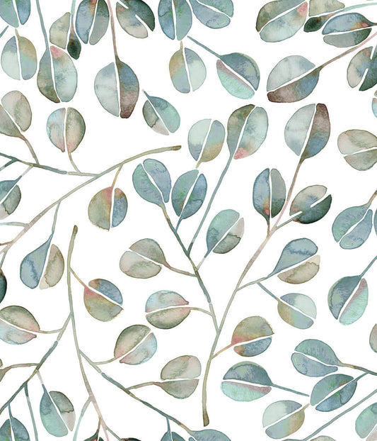 CatCoq Eucalyptus Peel & Stick Wallpaper - Gray